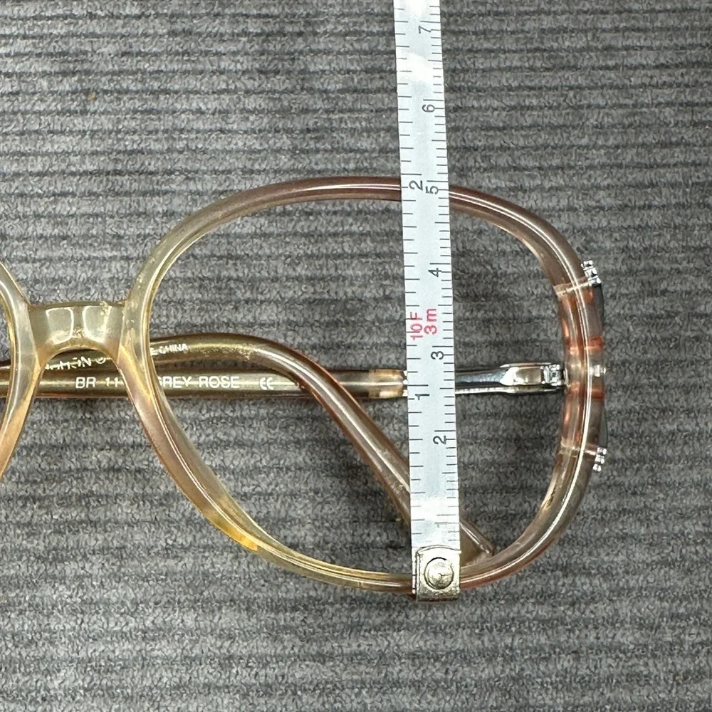 Blue Ribbon Marchon BR 11 Grey Rose Oversized‎ Rounded Eyeglass Frames 130 55-15